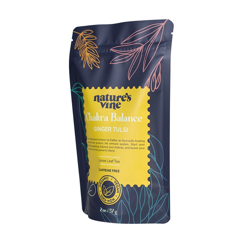 Custom Printing Aluminum Foil Stand Up Pouch Matcha Green Tea Powder Packing Bags
