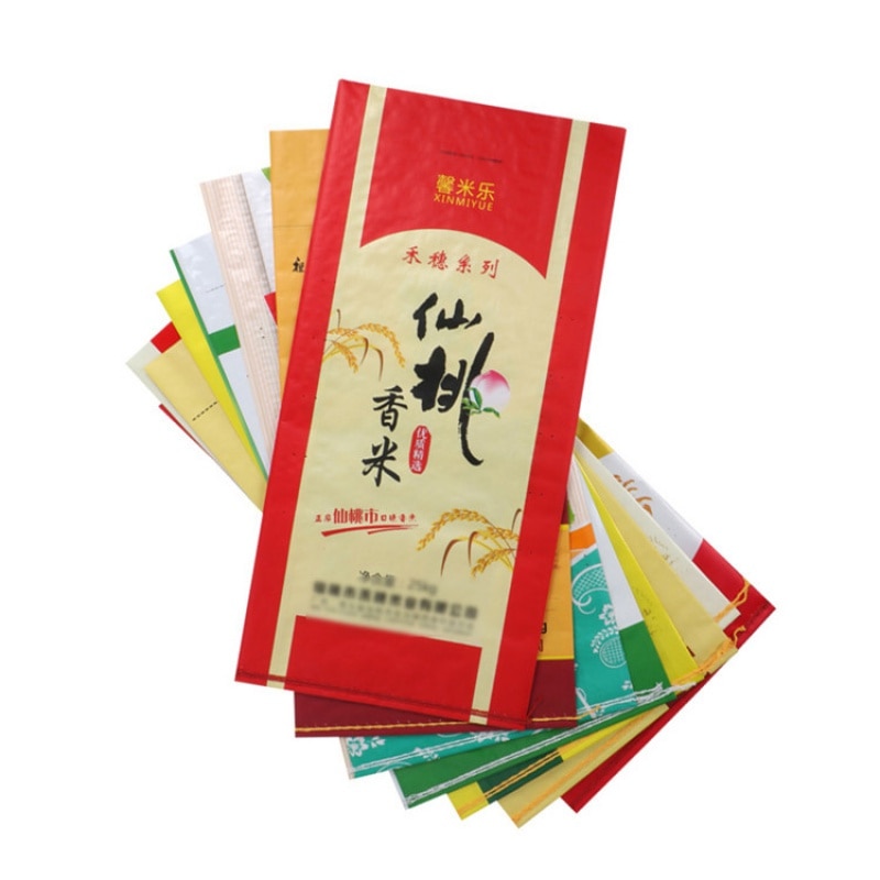 Color printing customized PP rice chemical material composite woven bag customized coarse grain flour woven bags