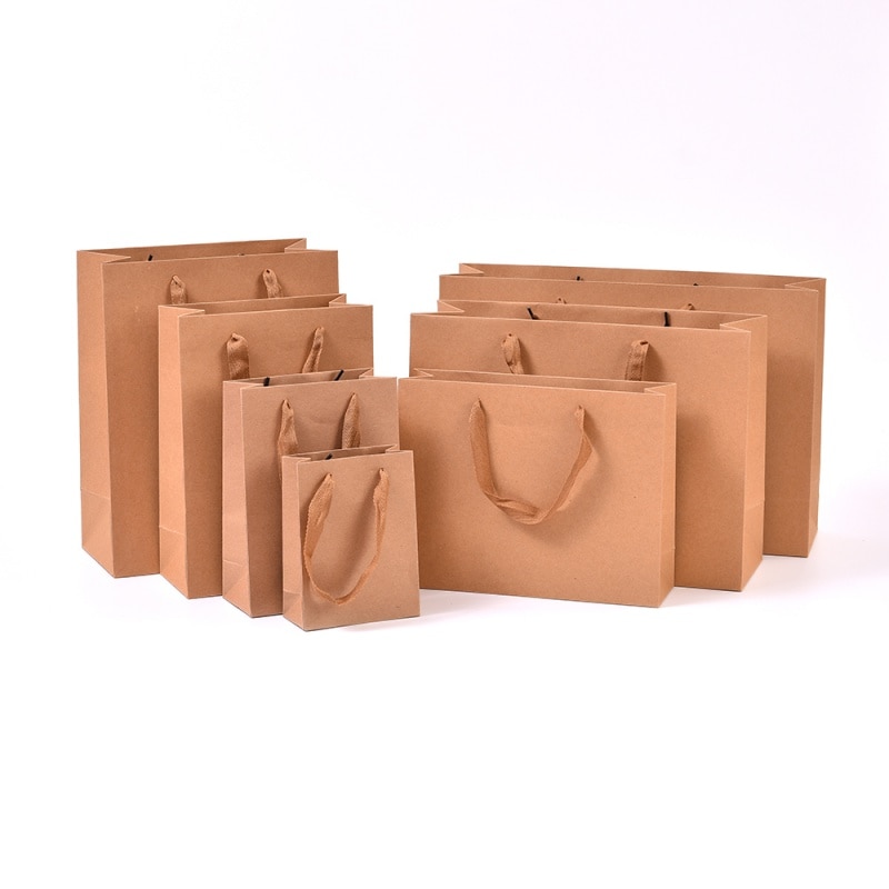 Sale Luxury Eco-friendly Carrier White Kraft Gift Paper Shopping Bag Sacolas Personalizada De Papel With Custom Logo