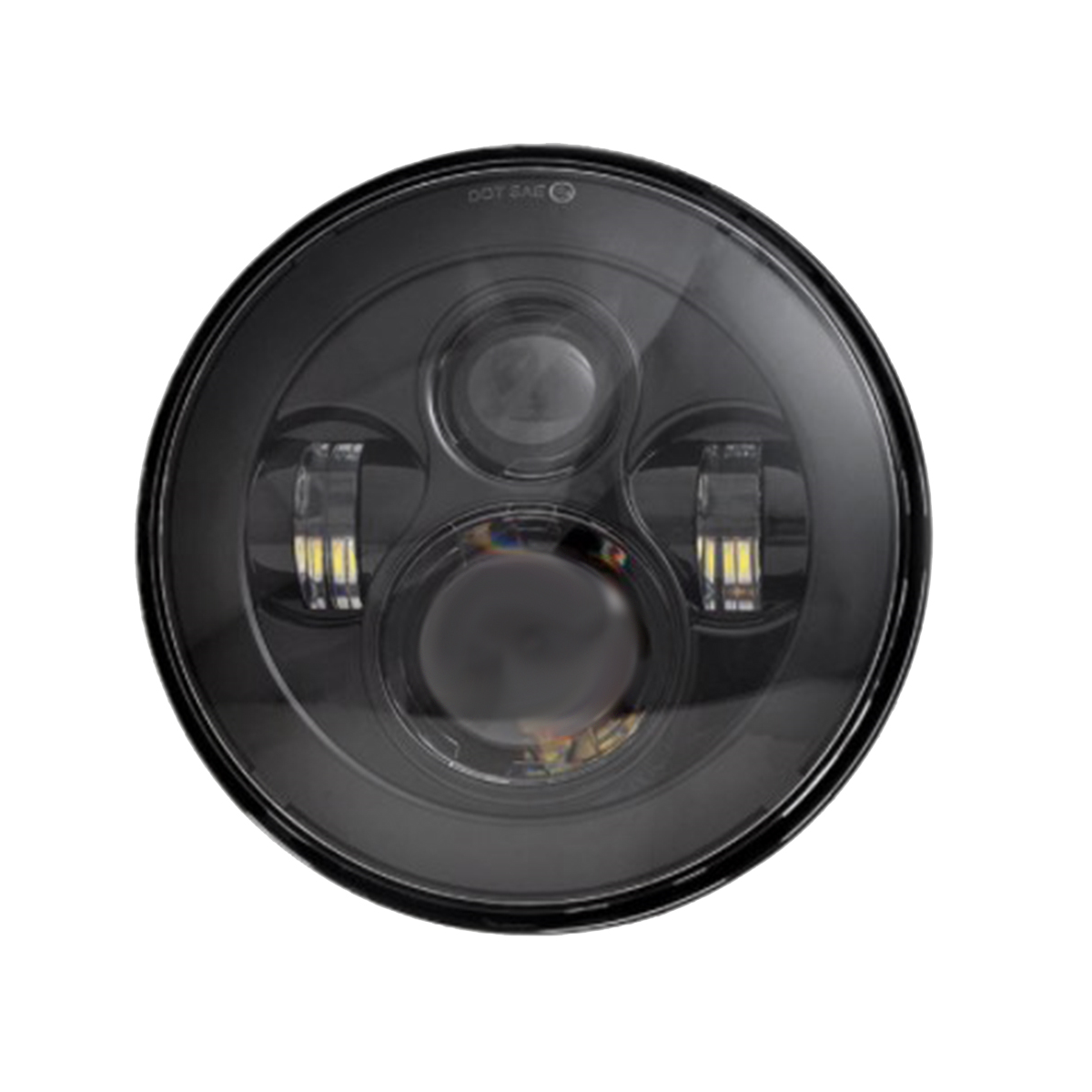 Black Background 7-Inch LED Headlights Round Headlights Automotive Supplies LED Headlights for Shepherd