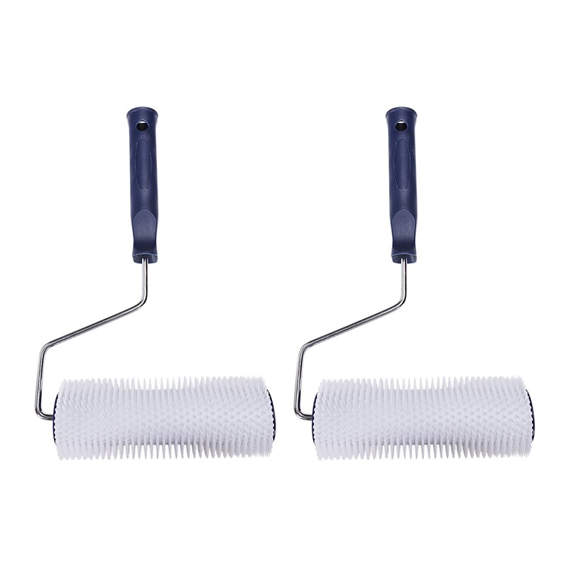 2Pcs 7 Inch Plastic Handle Spiked Roller