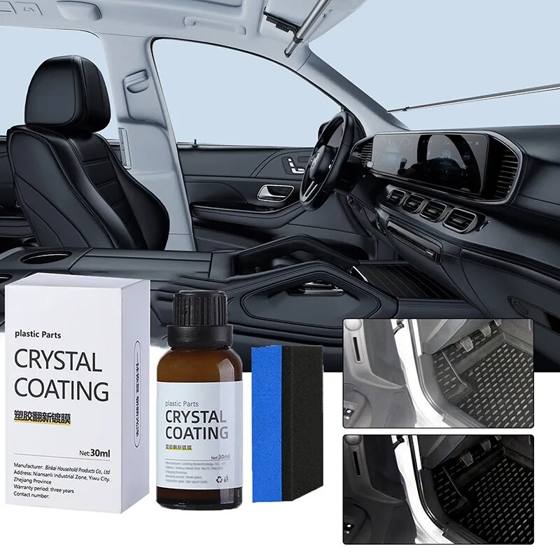 30ml Plastic Refurbished Plating Crystal Coating Agent Wax Panel Auto Interior Car Renovated Coating Retreading Agent