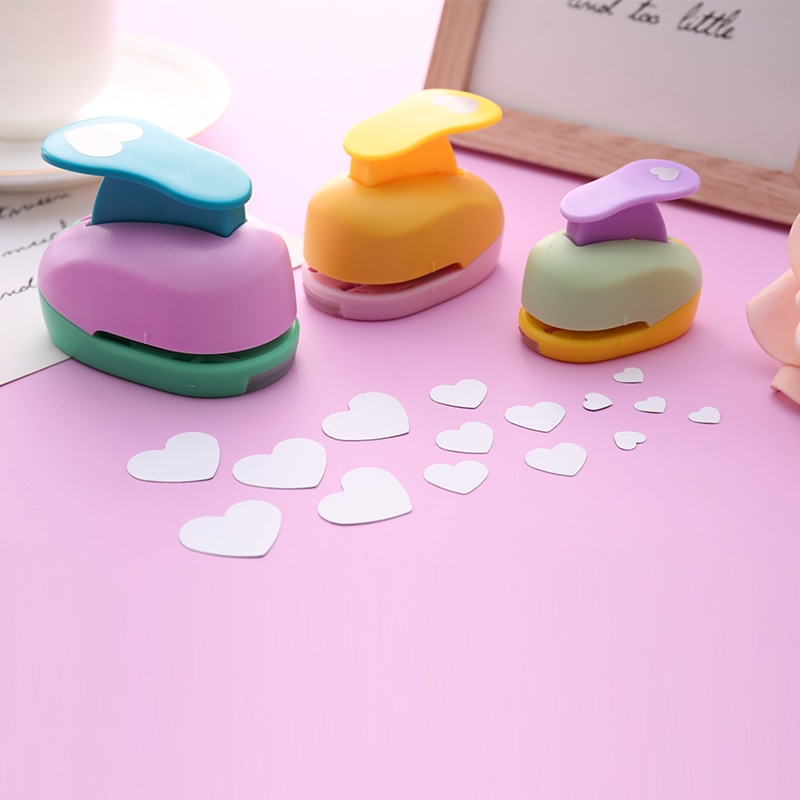 Heart Hole Punch DIY Embossing Device Children's new high quality Embossing Machine Manual Paper