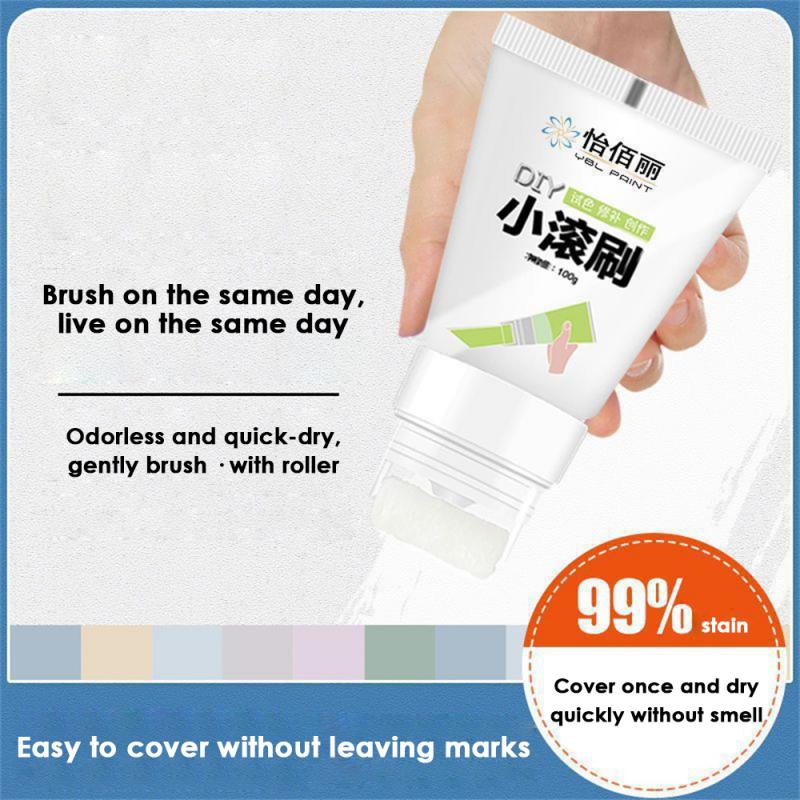 Wall Repair Paint Wall Mending Agent Wall Treatments Small Roller Brush Repair Cream Mouldproof Quick-Drying Patch