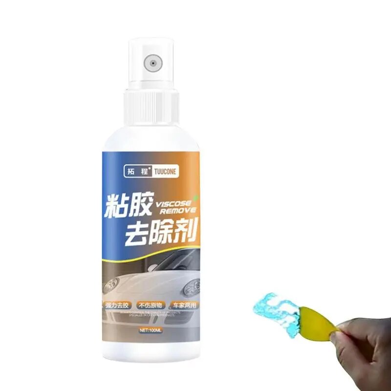 Wall Adhesive Solvent 100ml Effective Glass Stickers Solvent Mirror Label Cleaner For Bathroom Kitchen Bedroom Household Tar