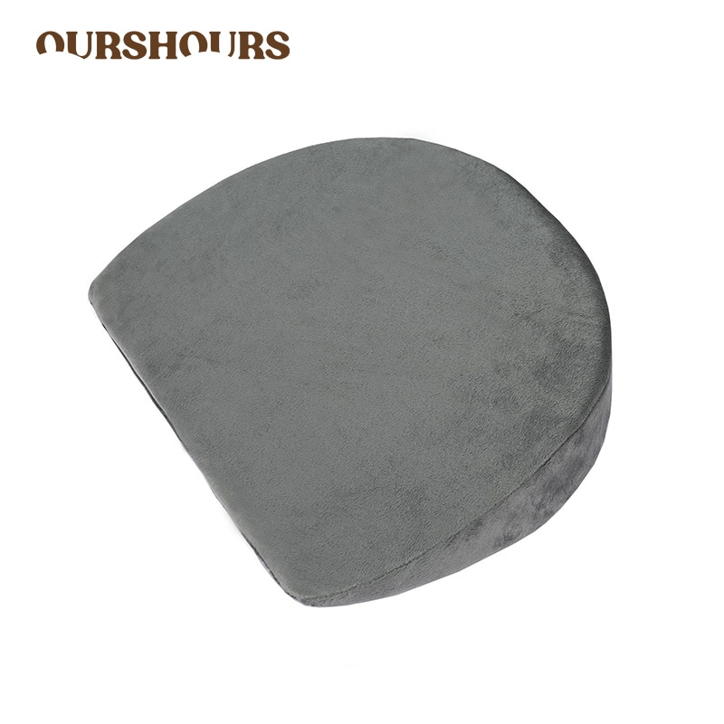 Pregnancy Pillows for Sleeping Plush Cover Grey Maternity Wedge Pillow with Memory Foam Mom Leg Pad Back Cushion Gifts for Women