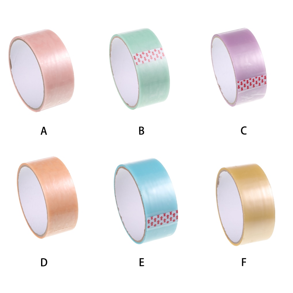 Adhesive Tapes Sticky Ball Stress Relief Tape Pearlescent Silky Toy Bright Color Kids Children Craft School Office Pink