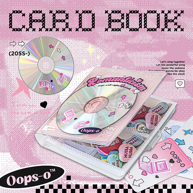 Retro CD Korean Idol Photocards Collect Book Binder A7 Notebook Diary Agenda Planner Stationery Album Book DIY for Polaroid Card