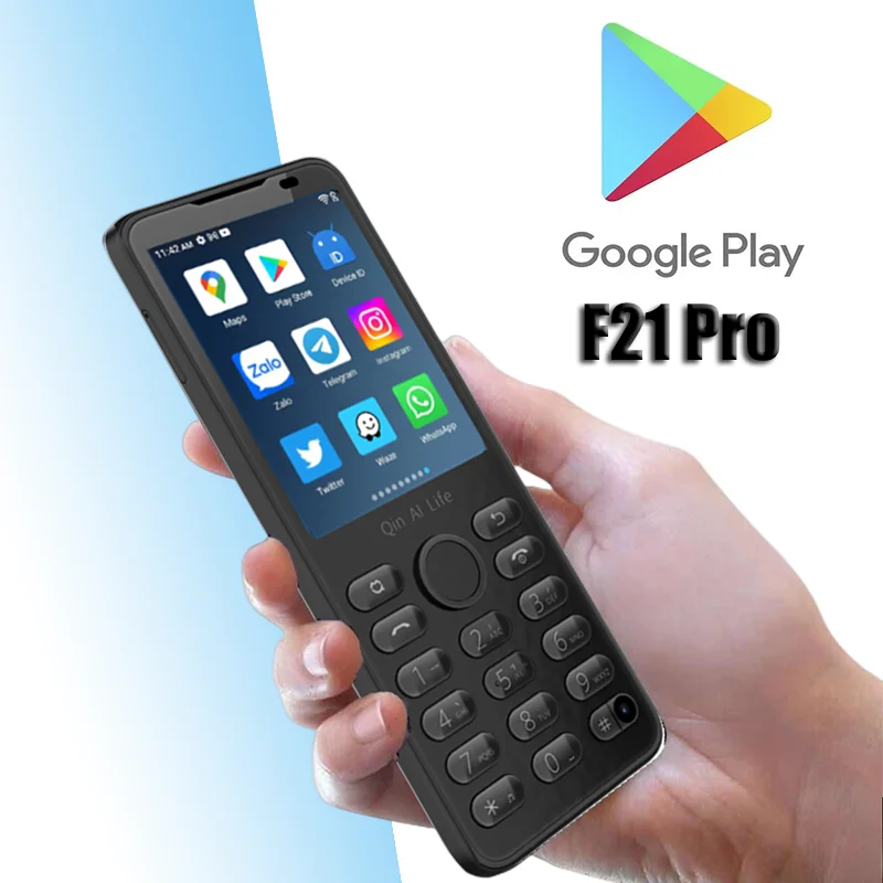 Qin F21 Pro Google Store Android 11 Mini Cellphones MTK6761 3GB 32GB LTE Mobile Phone 2.8" Touch Screen Unlocked Smartphone