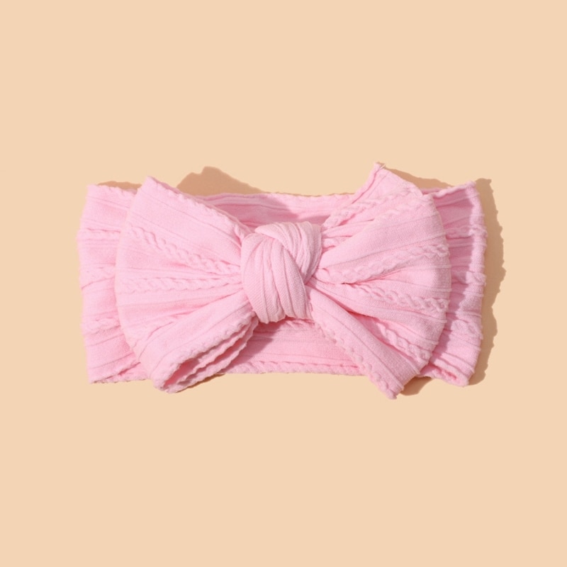 Baby Turban Headband 2 Layer Baby Nylon Headbands Bowknot Headbands Stretchy H37A