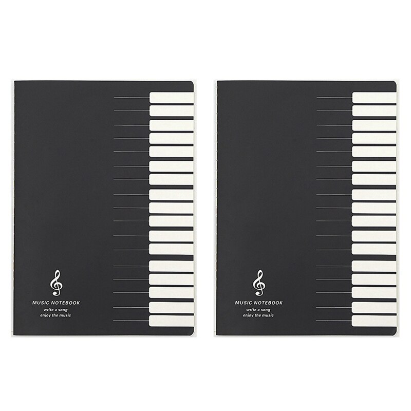 2X Five Lines Music Notes Notebook Music Tab Staff Stave Notebook