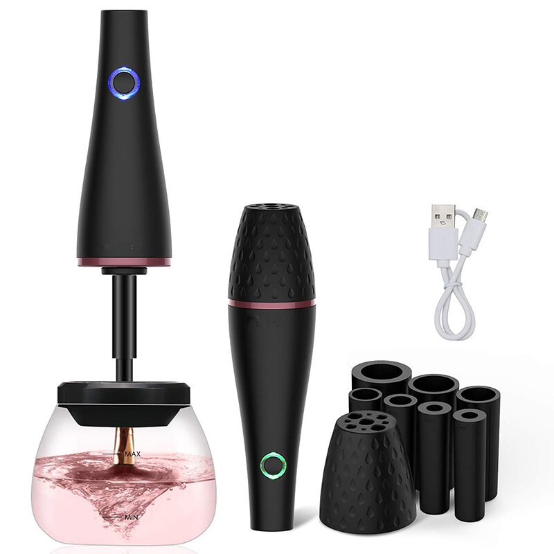 Cosmetic Brush Cleaner Electric 10 Seconds Quick Dry Usb Rechargeable Lazy Portable Automatic Cleaning Brush Washer Tool