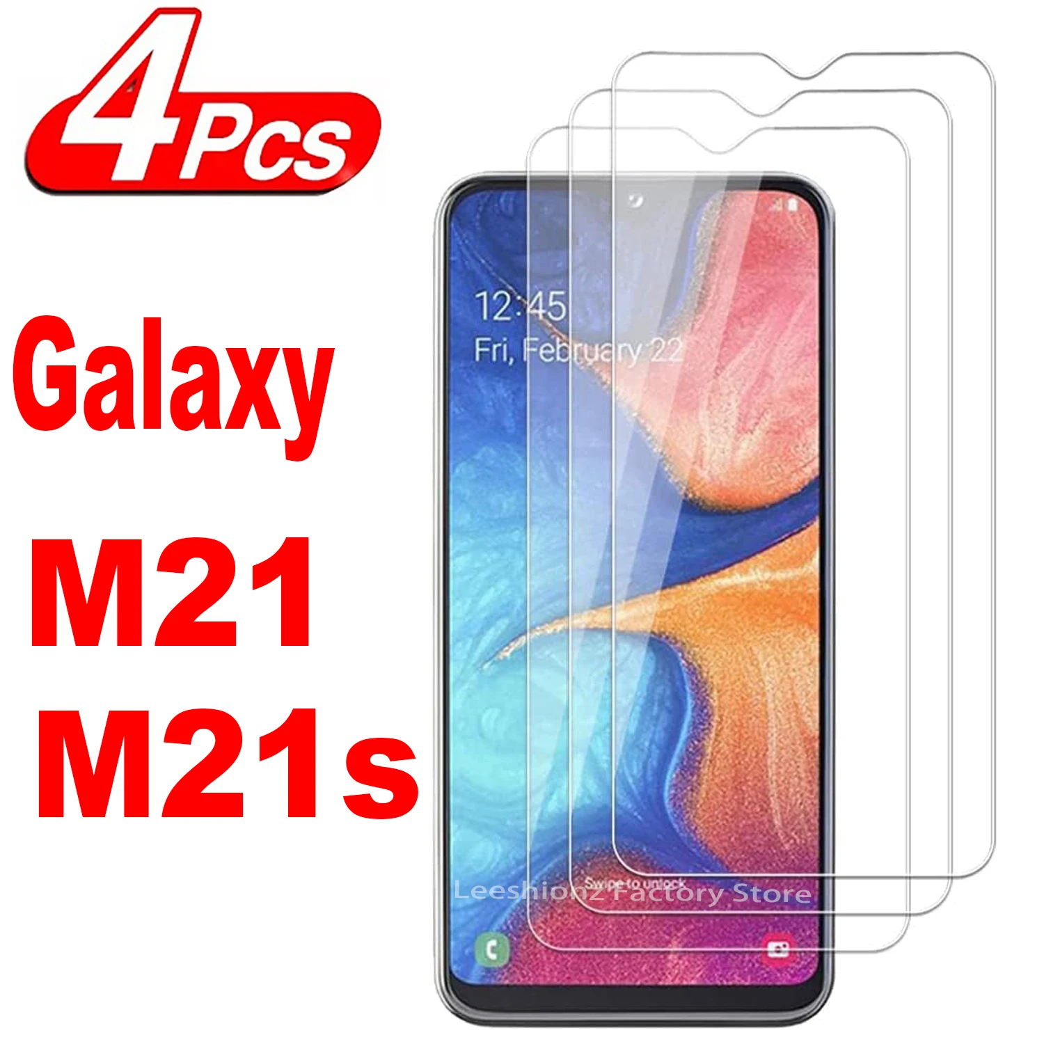 2/4Pcs Screen Protector Glass For Samsung Galaxy M21 M21s 2021 Tempered Glass Film
