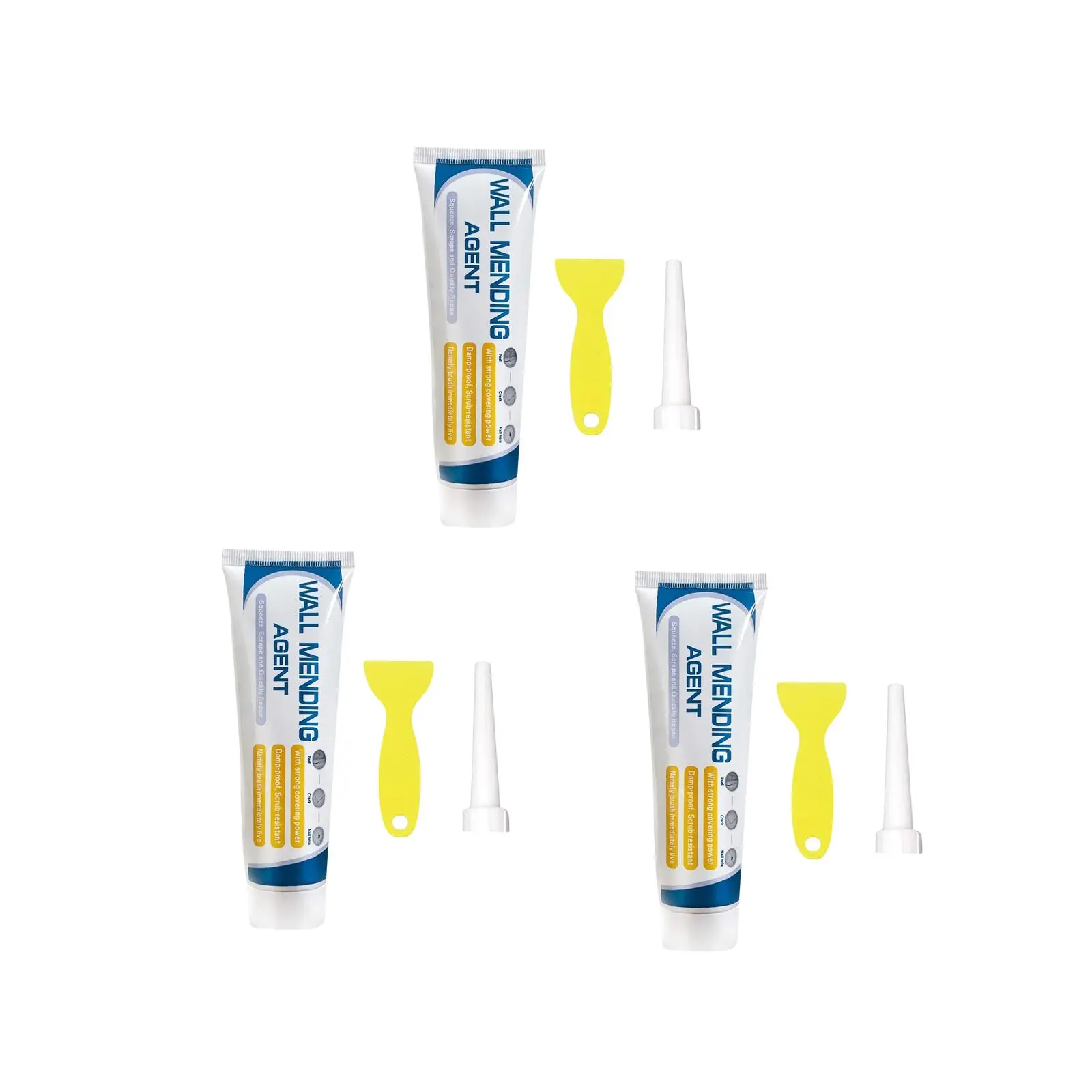 Wall Mending Agent Wall Crack Universal Surface Quick and Easy Solution Fill Holes and Crack Repair Cream Cleaning for Peeling