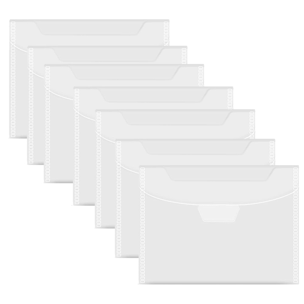 20 Pcs Clear Stamp and Die Storage Bag Resealable Storage Pocket Case for DIY Scrapbooking Paper Card