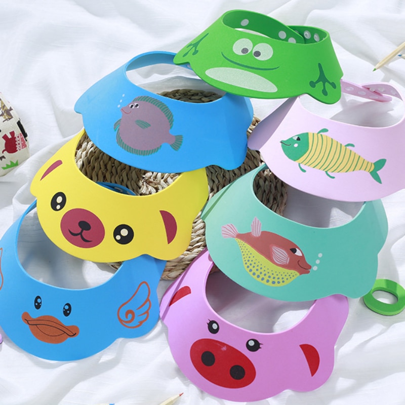 Baby Shampoo Cap Kids Shower Cap Bath Shower Hat Bathing Visor Wash Hair Shield Hat Newborns Bebes Children's Protect Eyes 