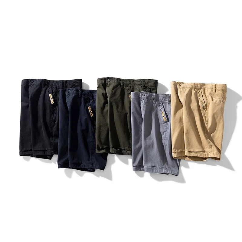 2023 New Arrival Japanese Style Casual Male Loose Shorts Traveling Comfy Breathable Roman Type Man's Pants Mid Waist Solid 