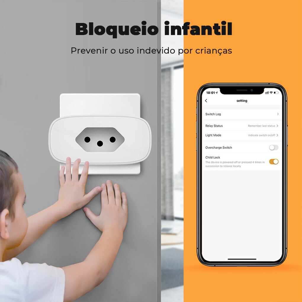 Brazil Plug WiFi Tuya Wireless Voice Assistant Power Socket Timer