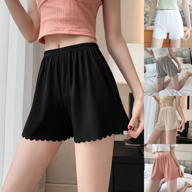 2023 Women Panties Under Skirt Sexy Lingerie Women Body Seamless Underpants Wave Loose Outside Wear Shorts Female Underwear