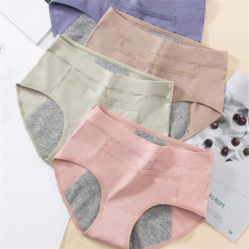 Pantie for Menstruation Cotton Menstrual Underpants Period Physiological Underwear Culotte Leak Proof Menstruales Female Briefs