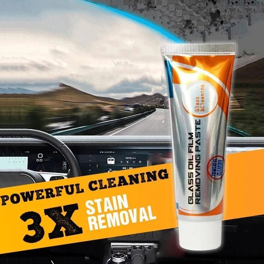 Car Glass Oil Film Removing Paste Glass Cleaner For Auto Windshield Home Streak-free Shine Glass Cleaner Glass Car Windshie A0w9