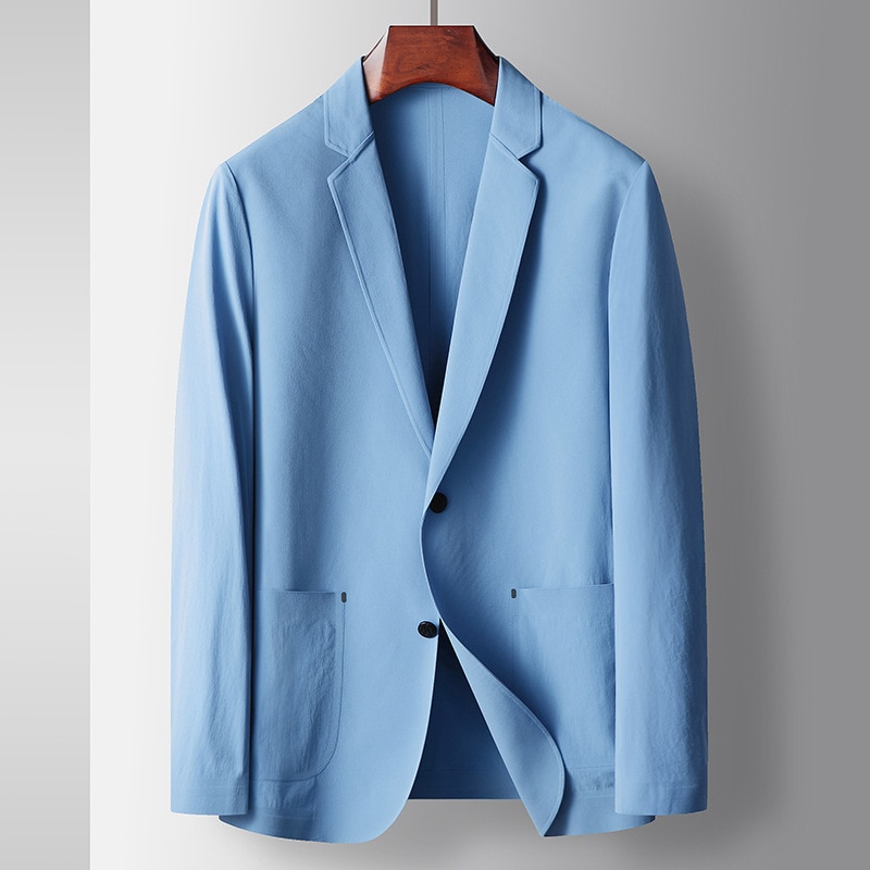 5235- 2023 Suit men's thin casual sunscreen, elastic small suit spring and autumn single west jacket