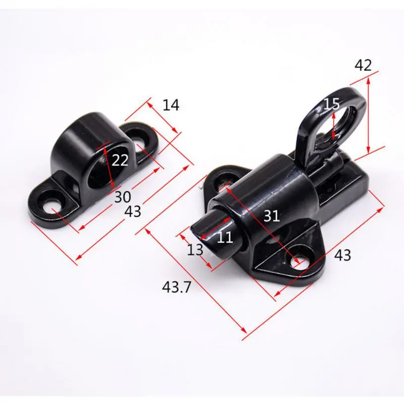 2021 Degree Stainless Steel Door Right Angle Sliding Bending Door Lock Screw Locker Hardware Accessories With Screws