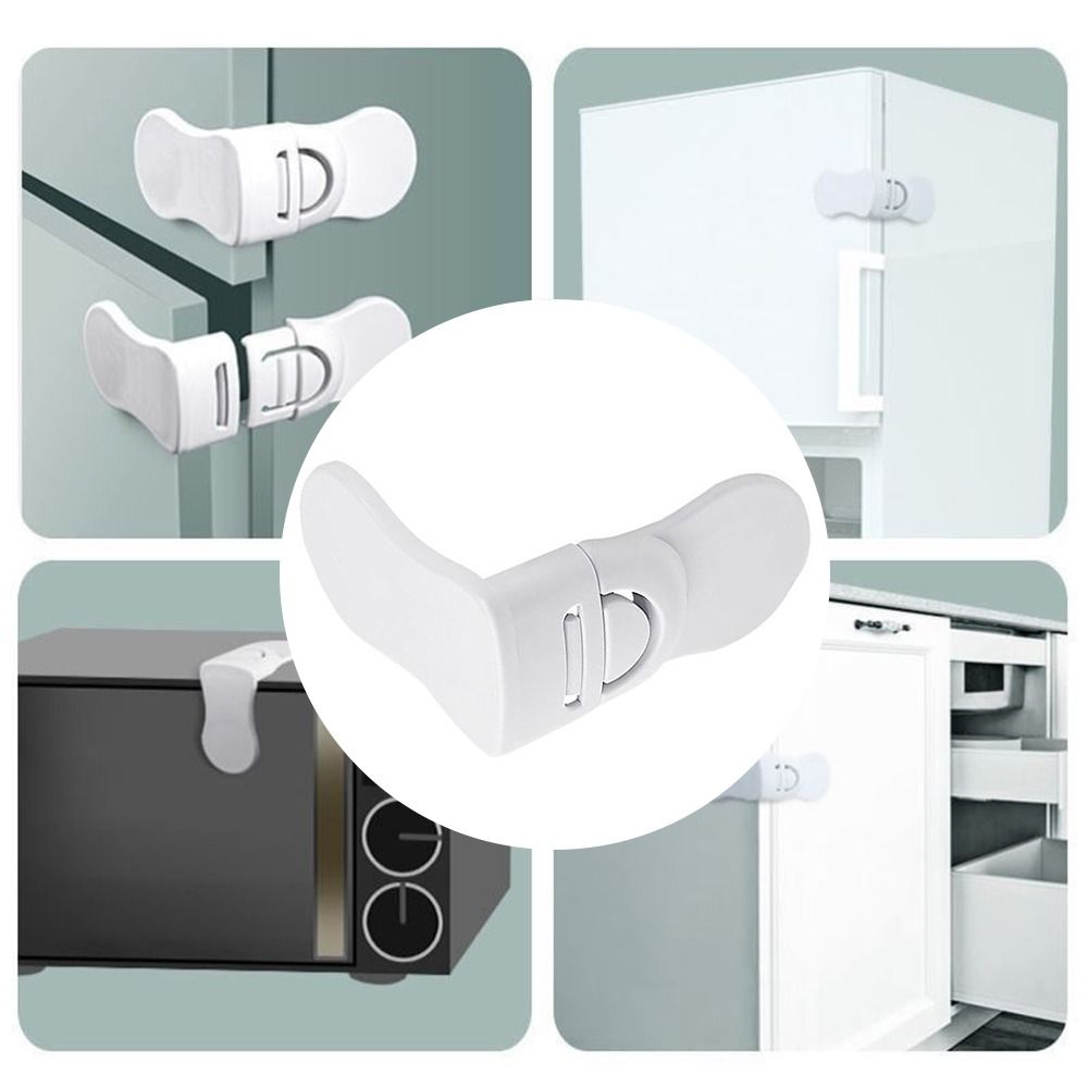 Plastic Portable Home Window Baby Safety Lock Cabinet Lock Children Protection Drawer Lock