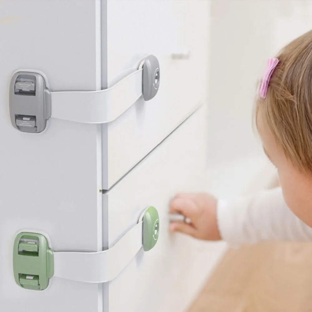 Baby Safety Protection Lock Anti-Clip Hand Door Closet Fridge Cabinet Drawer Box Safe lock For Kids Toddler Baby No Drilling