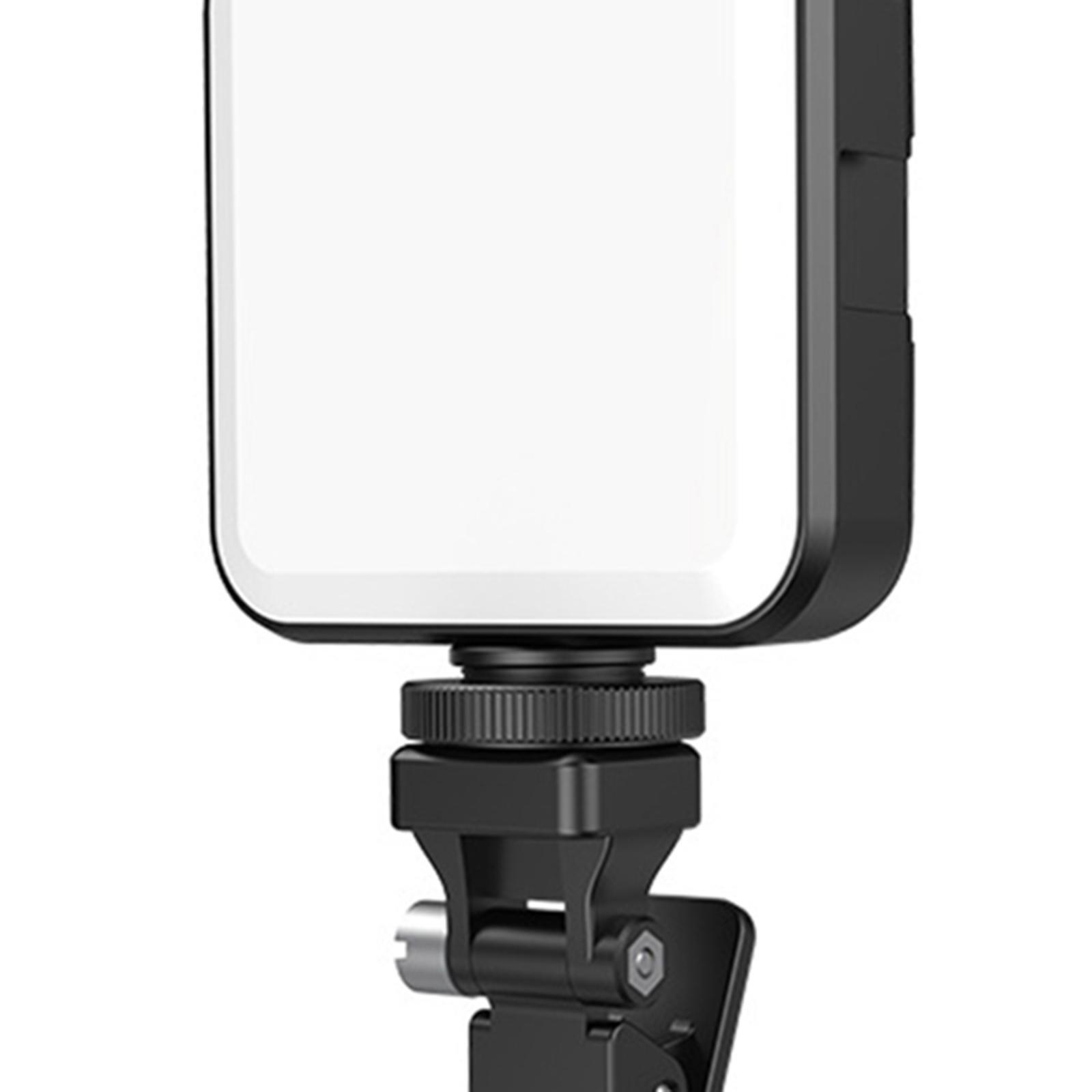 Mini LED Video Light Pocket Photo Light with Clip for Video Recording Black