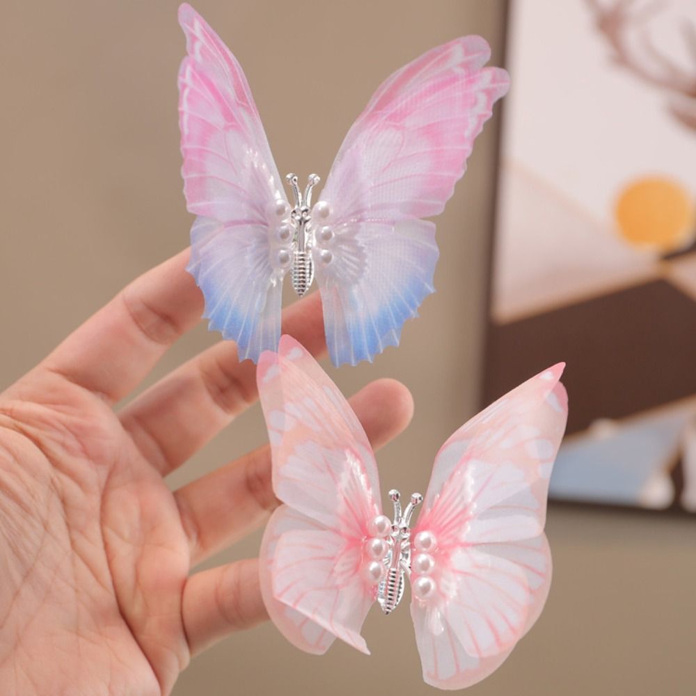 Korean Style Barrette Girl Side Clip Butterfly Hairpin Ancient Style Hairclip Girl Hair Accessories Children Hairpin