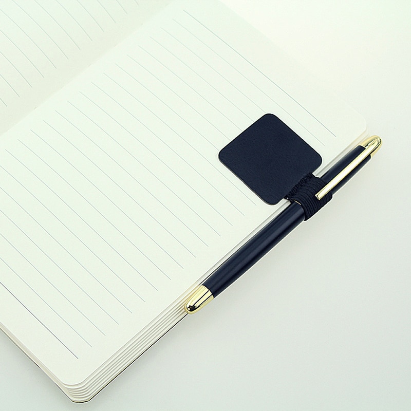 Self-adhesive Pen Holder Leather Pen Clip pencil holder Elastic Loop for Notebook Journals Clipboards