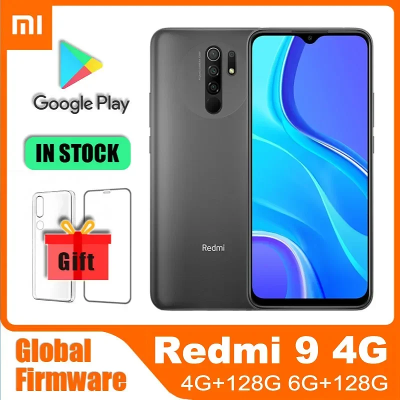 Global rom Cellphone Xiaomi Redmi 9 Smartphone ,Helio G80 Octa Core 13MP Quad Camera 5020mAh 6.53" FHD+ Display used phone