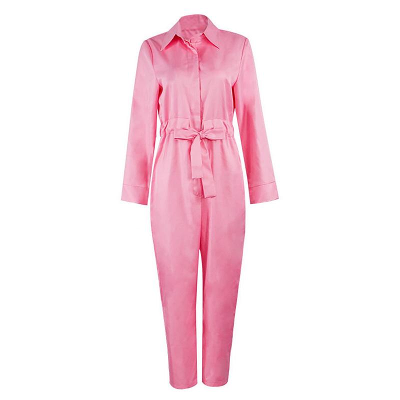 Movie Costumes For Women Soft Breathable Women Role Play Jumpsuit Girls Pink Film Character Machine Washable Party Jumpsuit