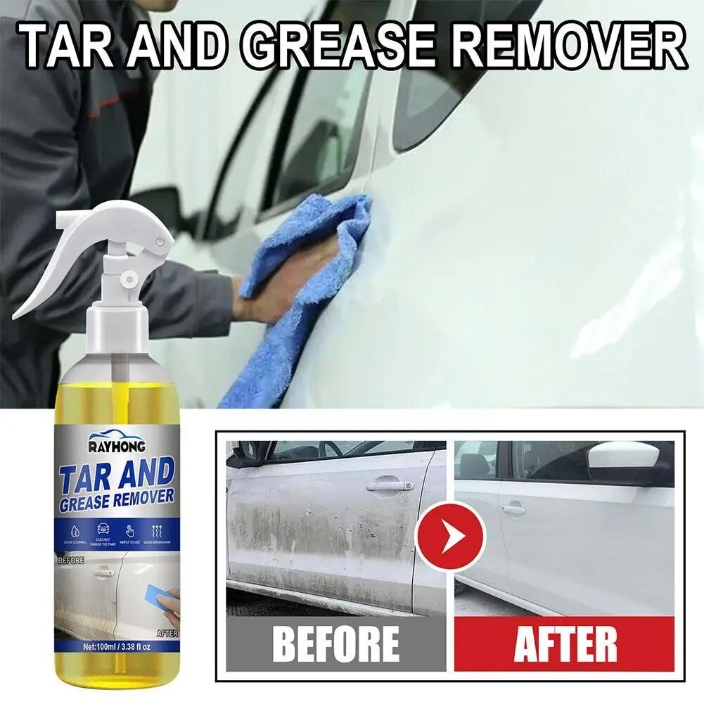 100ml Car Oil Tar Grease Remover Exterior Surfaces Film Windshield Auto Car Car Cleaner Spray Paint Cleaner Oil Care Cleani A6H1