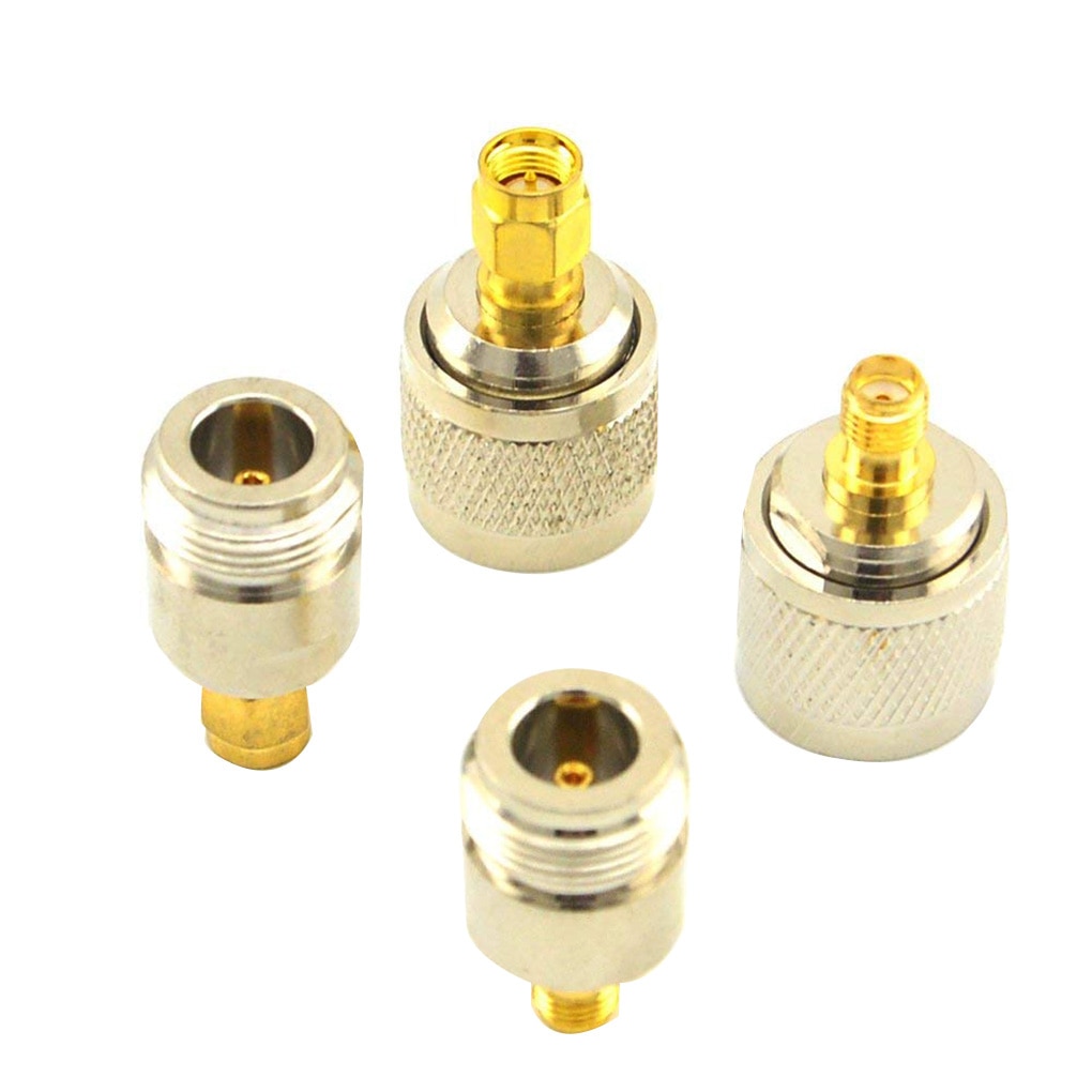 4PCS/Set SMA to N Adapter Kit Adapter Coaxial Connector