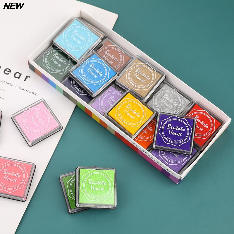 20PCS Multi-colored Giant Ink Pads Stamp Pads Inkpad Handmade DIY Craft For DIY Craft Scrapbooking Finger Paint Ink Pad Set