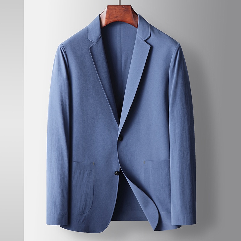 6238-R-Men's Double Button Business Suit Customized Summer Slim Fit Professional Suit Customized Suit