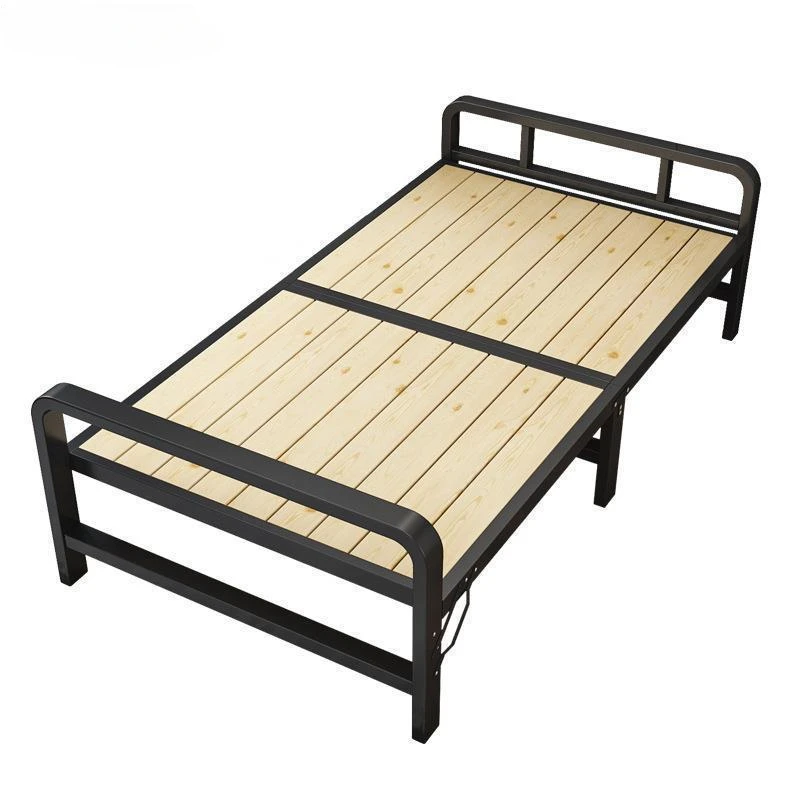 Convenient Folding Bed With Hard Board - Ideal for Limited Space and Travel Sleeping Bedroom Portable Simple Beds Folding-bed