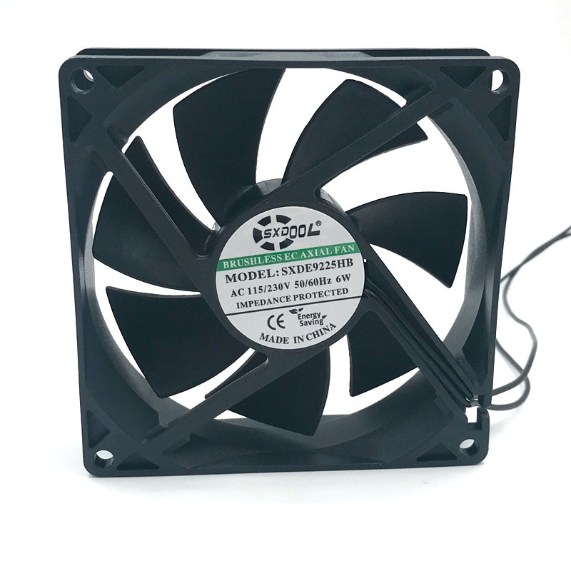 220v Motor SXDE9225HB EC Motor 92mm AC Fan 110V 115V 220V 230V Axial Cooling Cooler 6W 2800RPM 55.2CFM