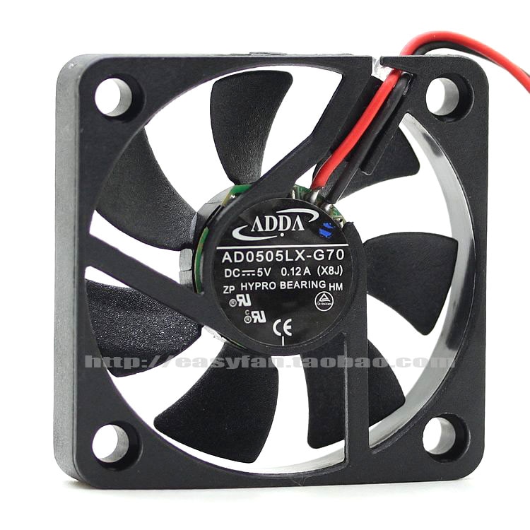 USB Cooling Fans 50mm for ADDA 5010 5cm ultra-quiet Cooler,Router Light Cat USB Fan 5V Low Noise Level