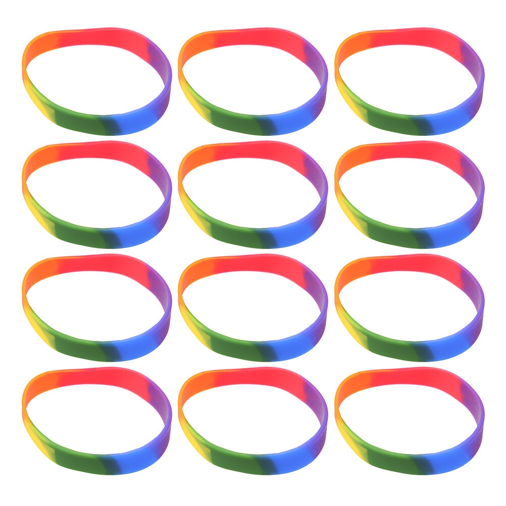 The Sign Gay Pride Stuff Pansexual Personalized Sports Wristbandss Rainbow Bracelets