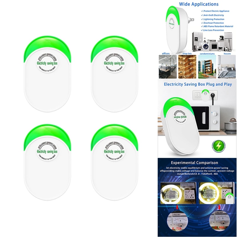 Power Saver, Energy Saver, Electricity Saving Box Household Office Market Device Smart US Plug