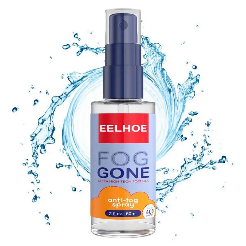 Defogging Spray Anti-fog Windshield Spray 60ml Cleaner Glasses Car Window Mirrors Prevent Fogging Improve Driving Visibility