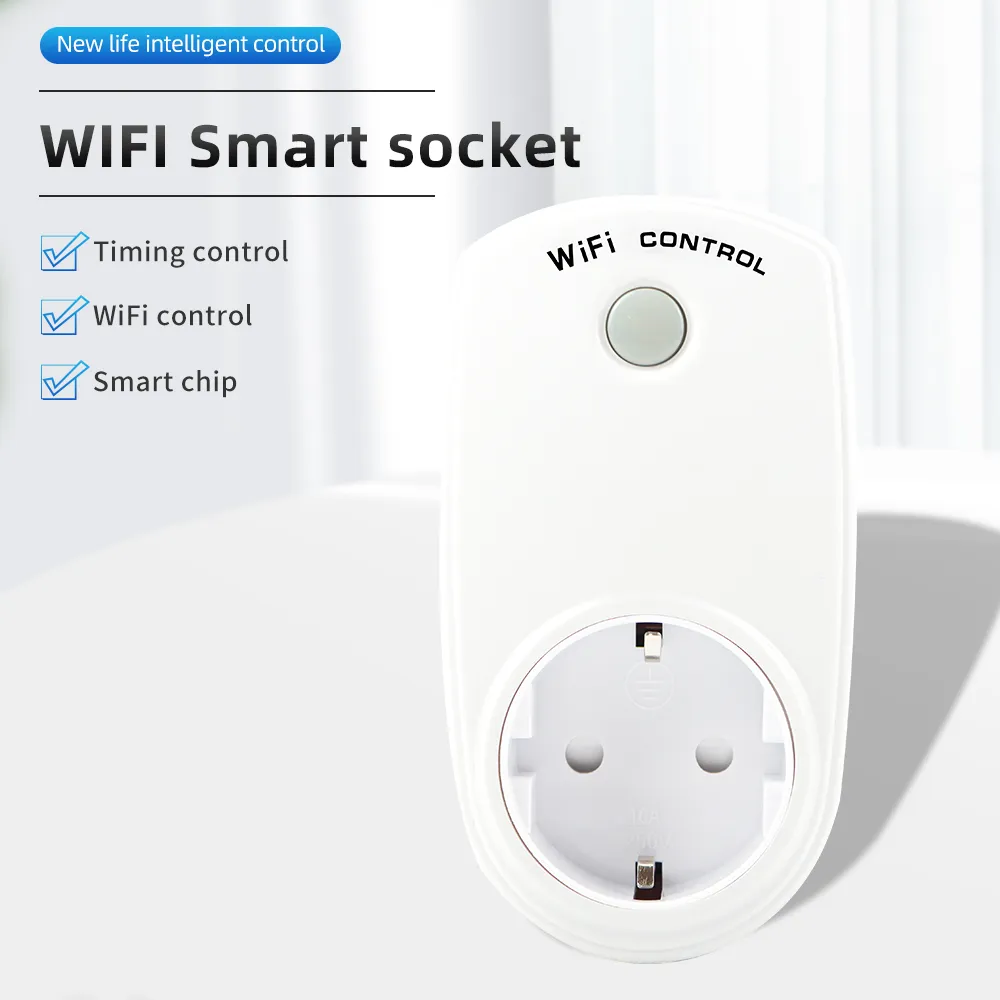 WiFi Smart Socket EU Plug Outlet Electric Countdown Socket Plug Time Control Timer Switch APP Control