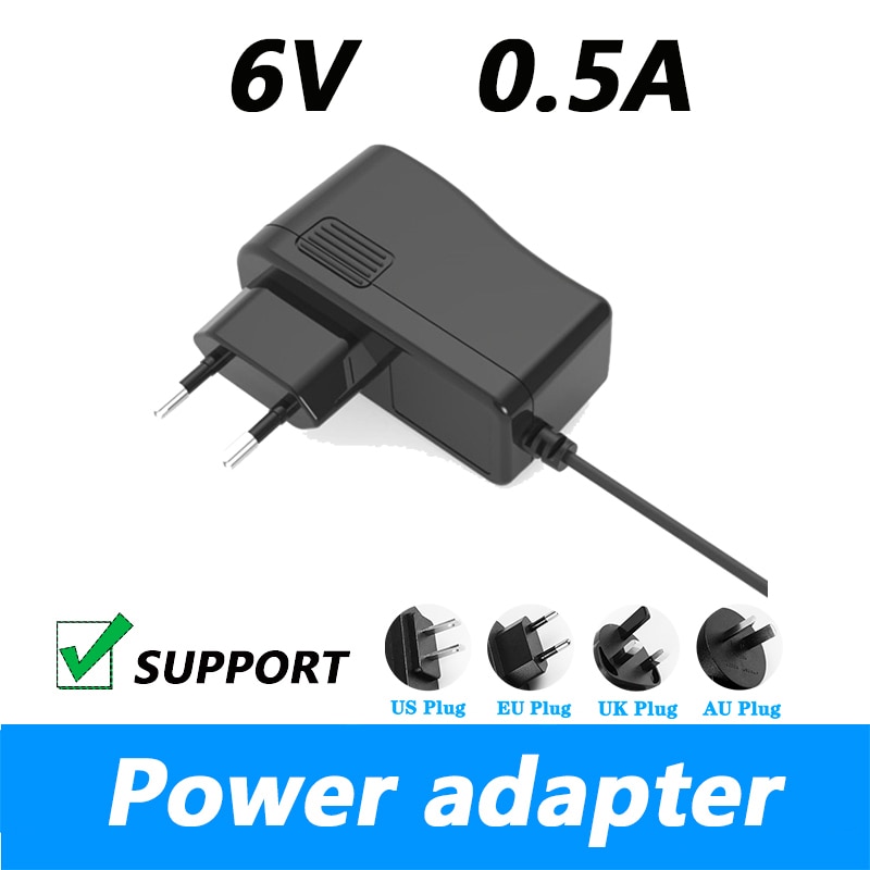6V AC/DC Power Adapter For Omron M3 model HEM-7051 HEM-7051-E Blood Pressure Monitor 4.0*1.7mm