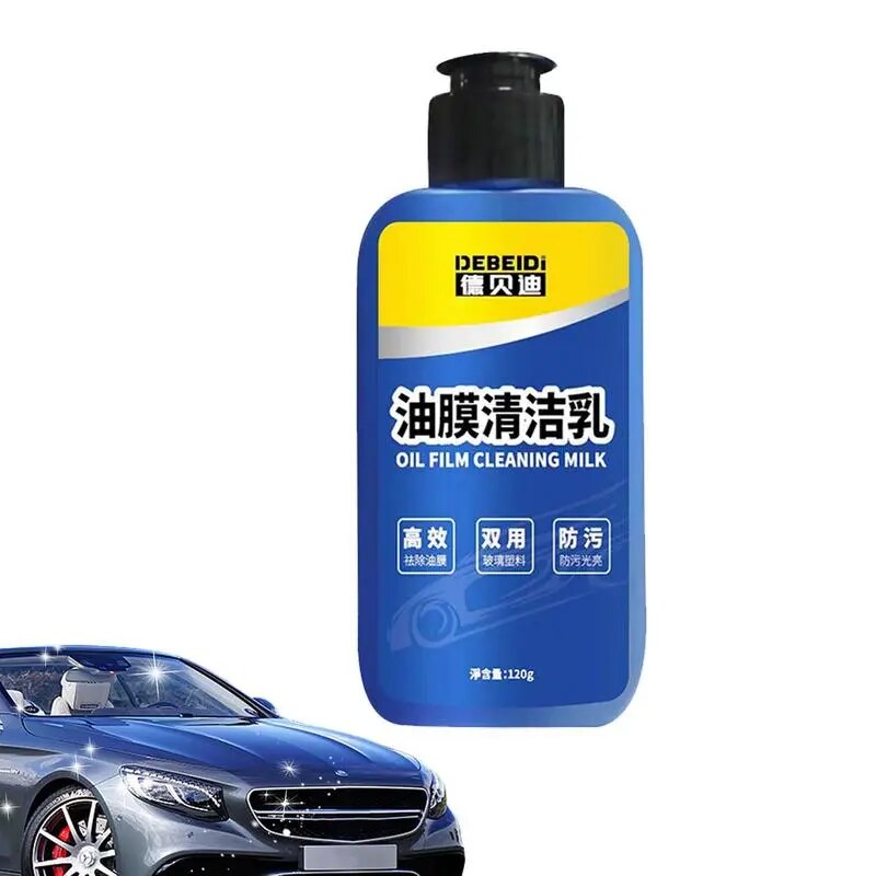 Car Glass Oil Film Cleaner Car Glass Cleaner Oil Film Remover Water Spot Cleaning Car Window Cleaning Water Spot Remover 120g