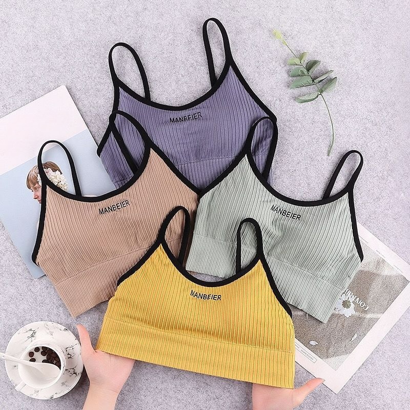 1pc Sports Bra for Women Gym Sexy Crop Top Bra Women Cotton Underwear Soft Comfort Tube Tops Female Brassiere for Girls Bra Top