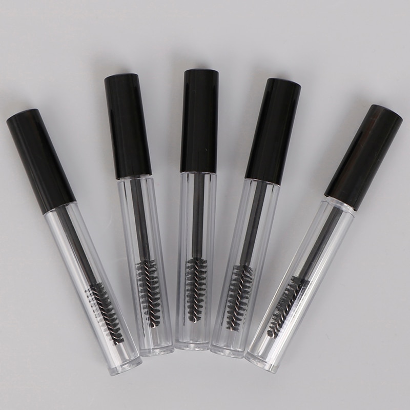 5PCS 3mL 0.8ML Empty Mascara Tube Eyelash Cream Vial Container Cap Liquid Bottle