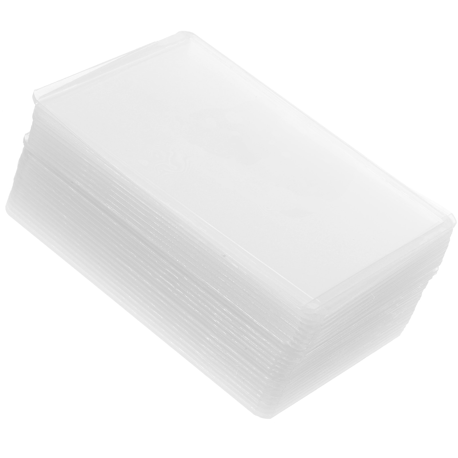 20 Pcs Protection Cap Clear Cards Covers Protective Sleeves Portable Deck Standard Trading Transparent Protector